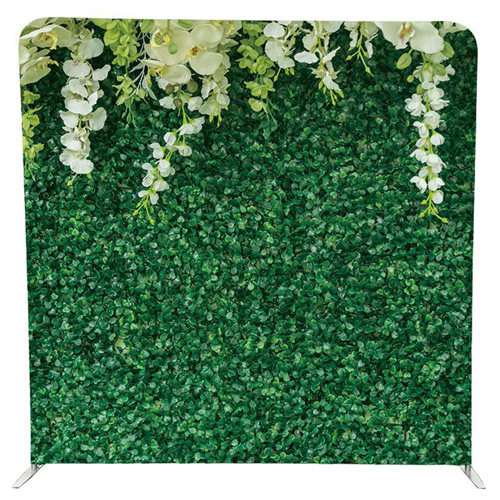 The Green leaves Backdrop is avery popular Photobooth Backdrop available to hire with any photobooth Booking with Photobooth LAB, KZN