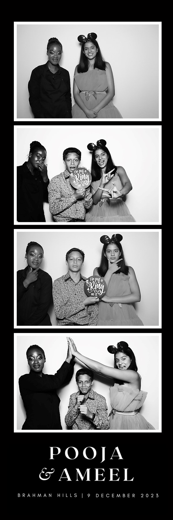 Glam Black and White Photobooths in KZN Ballito, Durban Umhlanga
